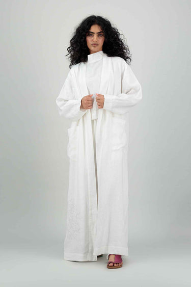 linen abaya, linen coat, modest fashion, abaya, abaya fashion
