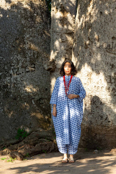 Janna Printed Linen Dress
