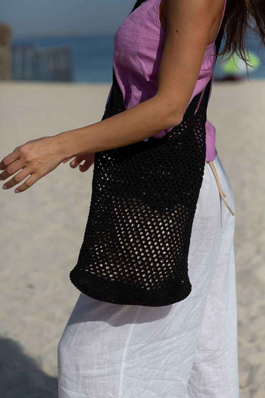Cotton Woven Bag Black