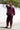 Jade Linen Kimono Pants Burgundy