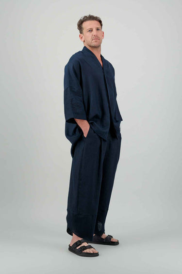 Jade Kimono Pants Navy