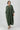 Sahra Maxi Jelabiya Linen Dress Bottle Green Embroidered