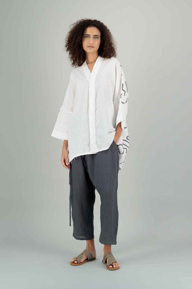 Mika 2 Printed White Shirt