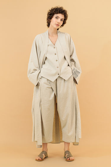 Azarin Wrap Pants Natural