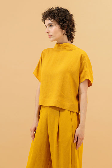 Ivy Kimono Top Mustard