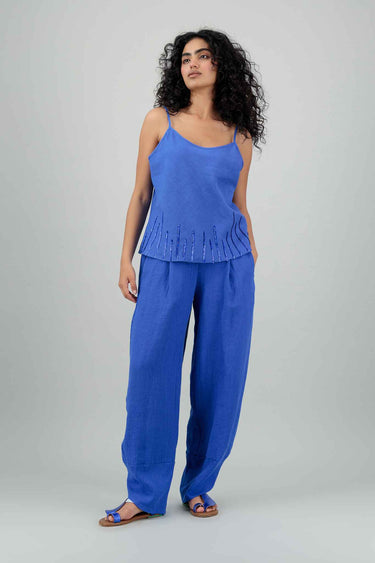 Souri Top Sequined Cobalt